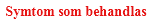 Symtom som behandlas 